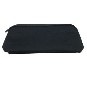 SKIMS Black Neoprene Make Up Bag
